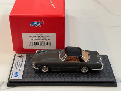 BBR 1/43 Ferrari 250 GT Pininfarina Coupe 1463GT 1960 Dark Grey/Black CAR97A
