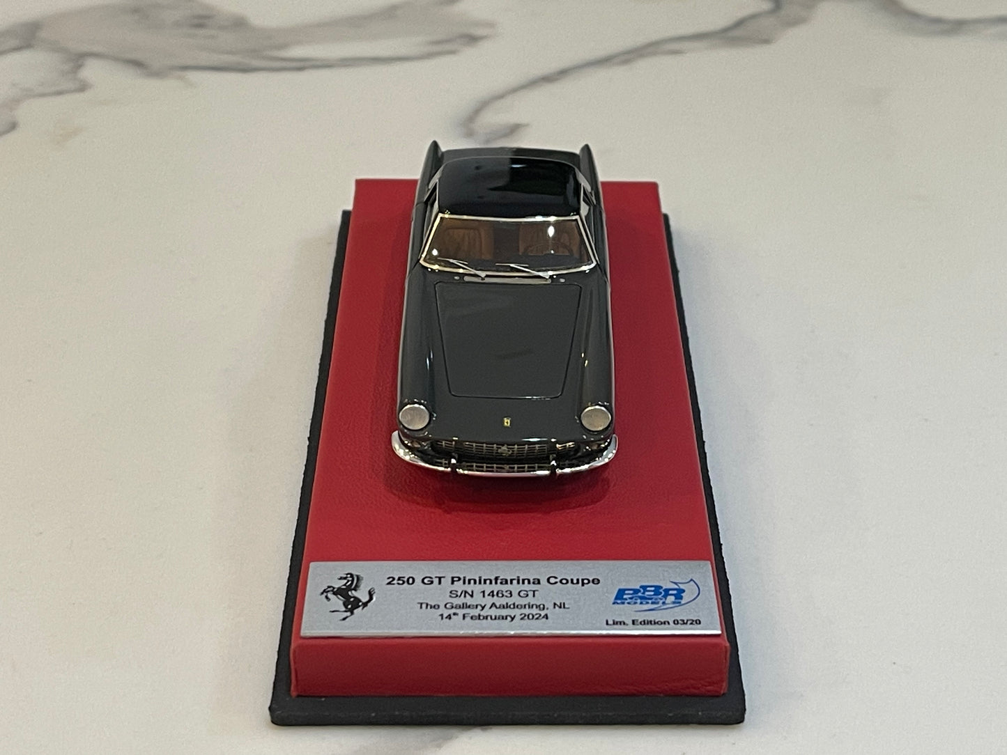 BBR 1/43 Ferrari 250 GT Pininfarina Coupe 1463GT 1960 Dark Grey/Black CAR97ALBR