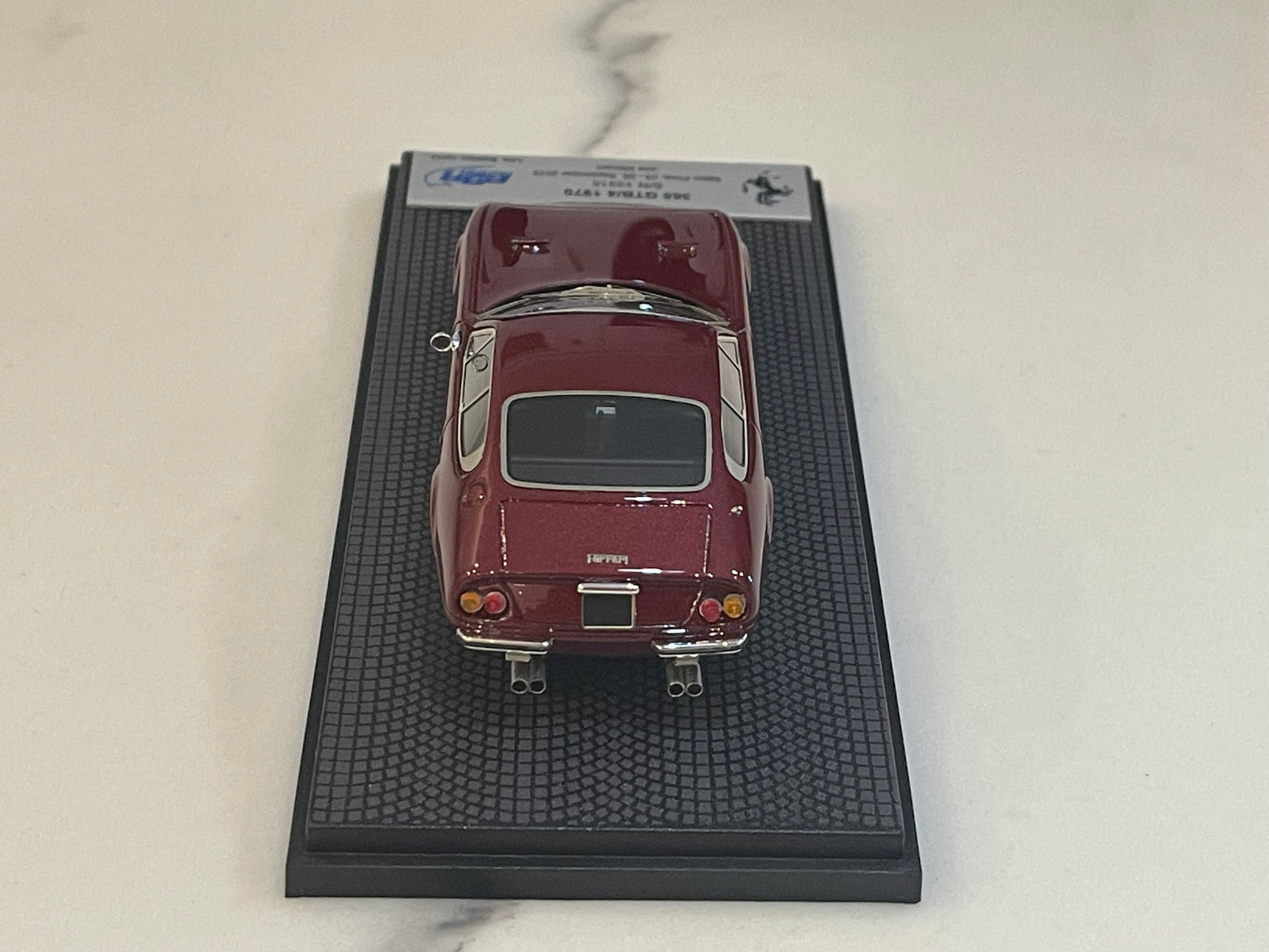 BBR 1/43 Ferrari 365 GTB4 Plexi S/N 13315 1970 Rosso Rubino BBRCAR98A