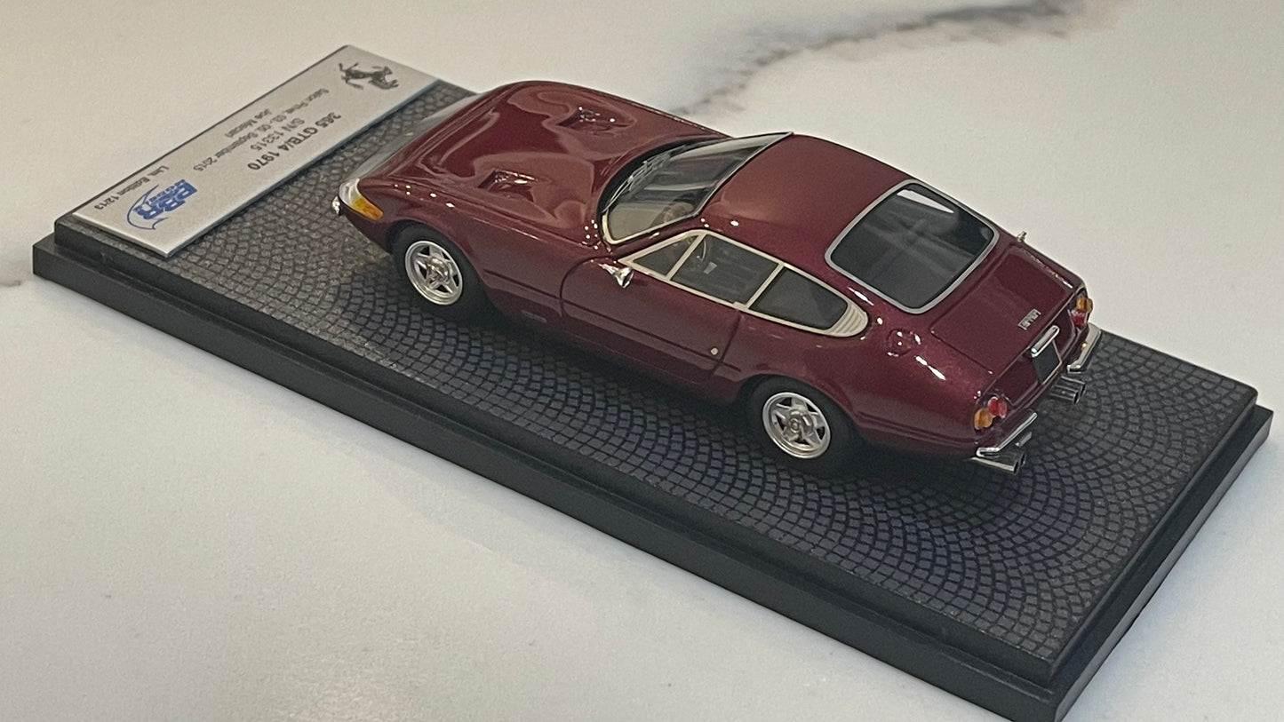 BBR 1/43 Ferrari 365 GTB4 Plexi S/N 13315 1970 Rosso Rubino BBRCAR98A