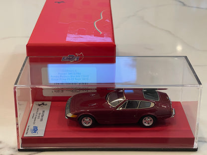 BBR 1/43 Ferrari 365 GTB4 Plexi S/N 13315 1970 Rosso Rubino BBRCAR98ALB