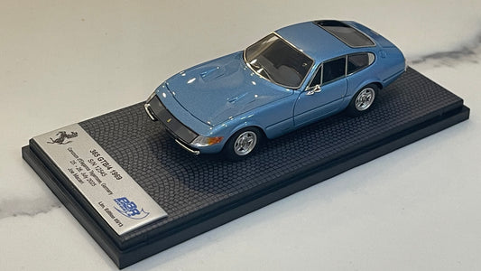 BBR 1/43 Ferrari 365 GTB4 Plexi S/N 12545 1970 Azzurro Hyperion BBRCAR98B