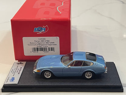 BBR 1/43 Ferrari 365 GTB4 Plexi S/N 12545 1970 Azzurro Hyperion BBRCAR98B