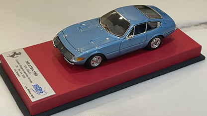 BBR 1/43 Ferrari 365 GTB4 Plexi S/N 12545 1970 Azzurro Hyperion BBRCAR98BLB