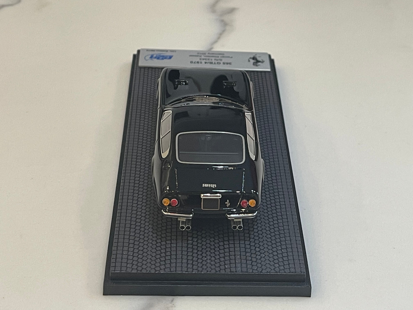 BBR 1/43 Ferrari 365 GTB4 Plexi S/N 13343 1970 Black BBRCAR98D