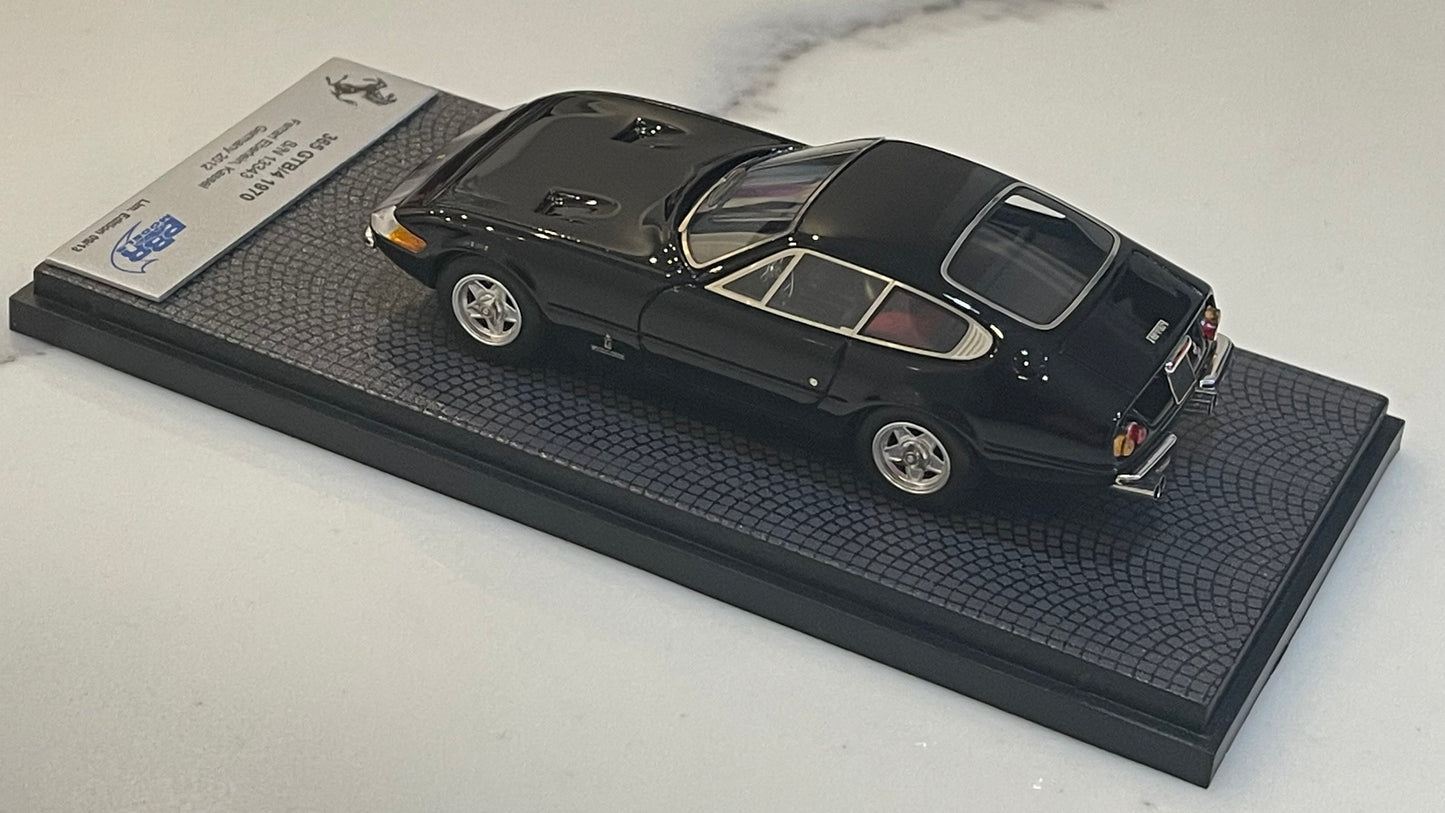 BBR 1/43 Ferrari 365 GTB4 Plexi S/N 13343 1970 Black BBRCAR98D