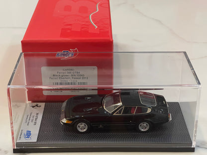 BBR 1/43 Ferrari 365 GTB4 Plexi S/N 13343 1970 Black BBRCAR98D