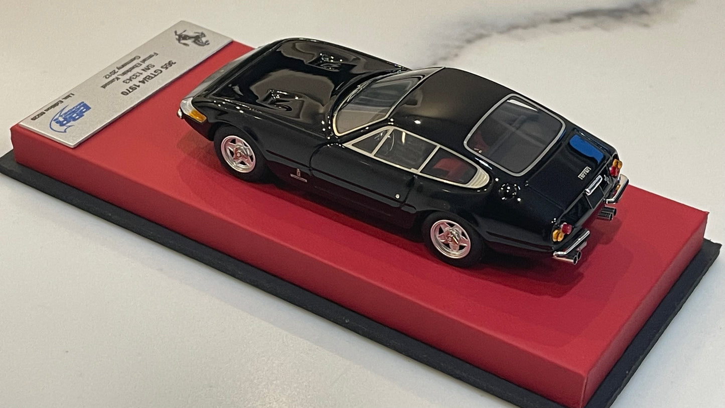 BBR 1/43 Ferrari 365 GTB4 Plexi S/N 13343 1970 Black BBRCAR98DLB