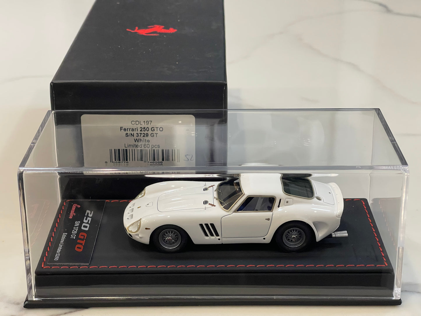 BBR 1/43 Ferrari 250 GTO 3729GT 1962 White BBRCDL197