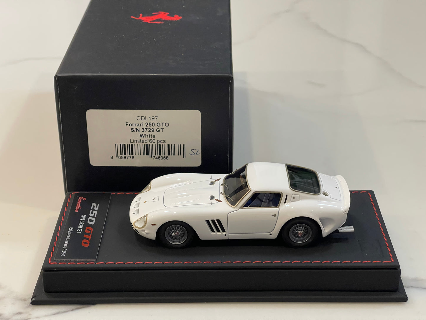 BBR 1/43 Ferrari 250 GTO 3729GT 1962 White BBRCDL197