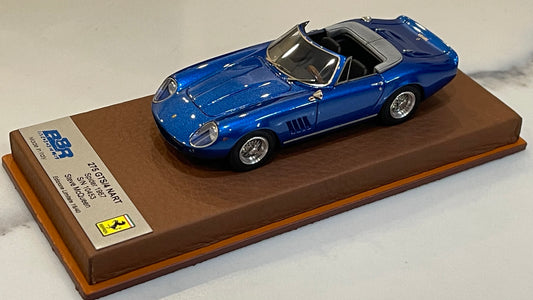 BBR 1/43 Ferrari 275 GTS/4 NART Steve McQueen 1967 Blue BBRCS015
