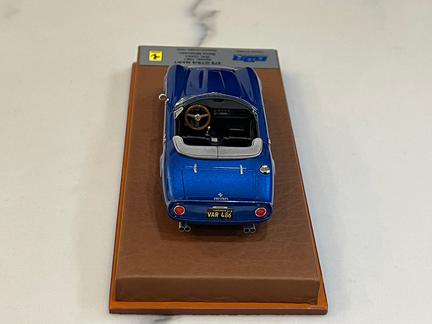 BBR 1/43 Ferrari 275 GTS/4 NART Steve McQueen 1967 Blue BBRCS015