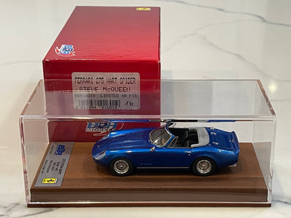 BBR 1/43 Ferrari 275 GTS/4 NART Steve McQueen 1967 Blue BBRCS015