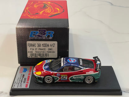 BBR 1/43 Ferrari 360 N/GT FIA GT France 2001 Blue No. 62 BBREX8