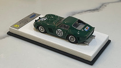 BBR 1/43 Ferrari 250 GTO 3767GT Tour de France 1962 Dark Green No. 153 BBRGTO02