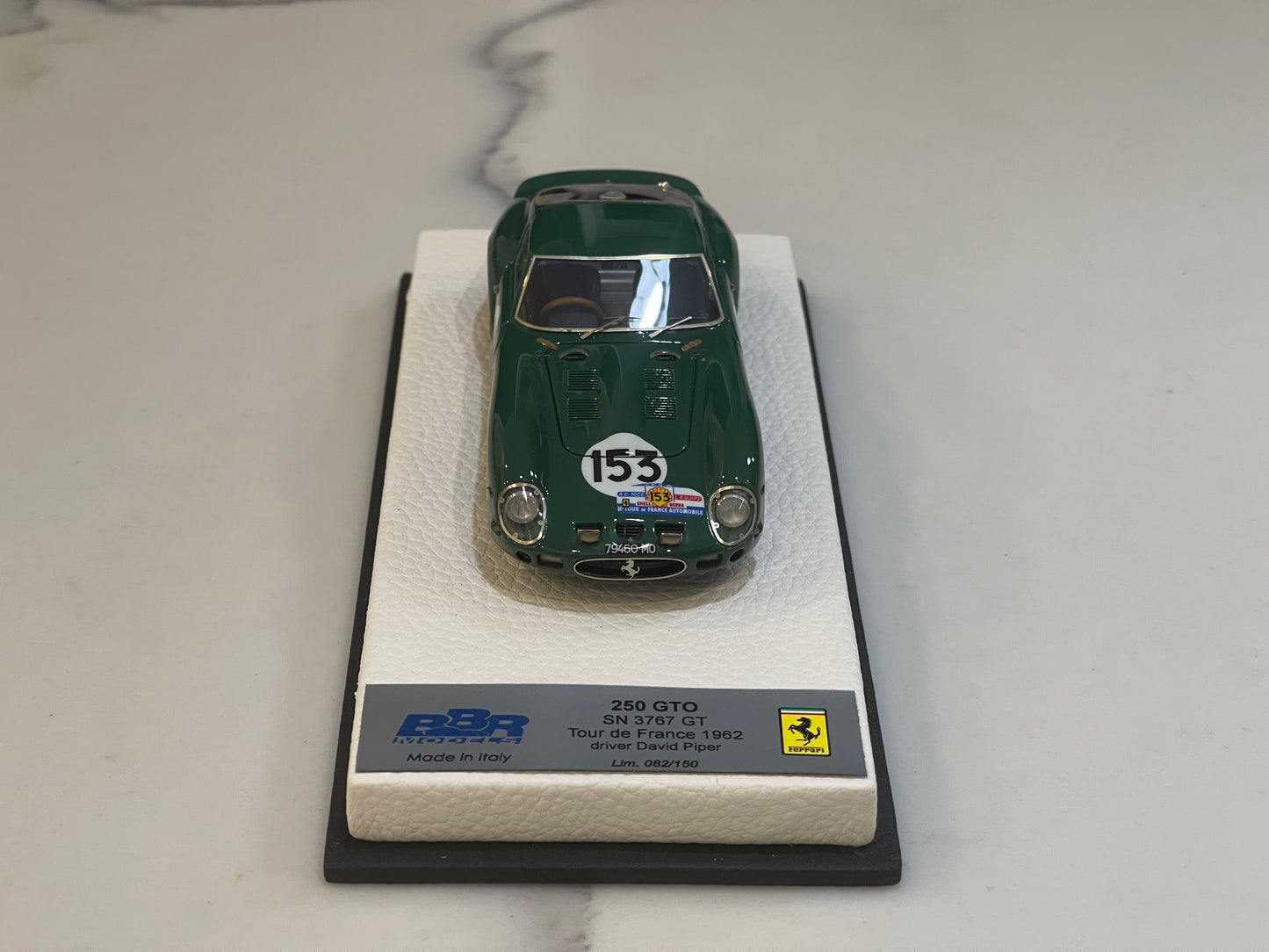 BBR 1/43 Ferrari 250 GTO 3767GT Tour de France 1962 Dark Green No. 153 BBRGTO02