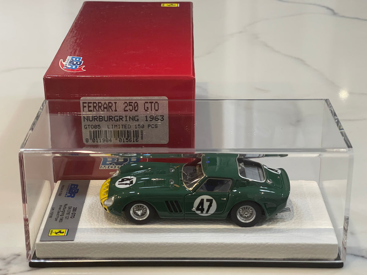 BBR 1/43 Ferrari 250 GTO 3767GT 1000KM Nurburgring 1963 Dark Green No. 47 BBRGTO05