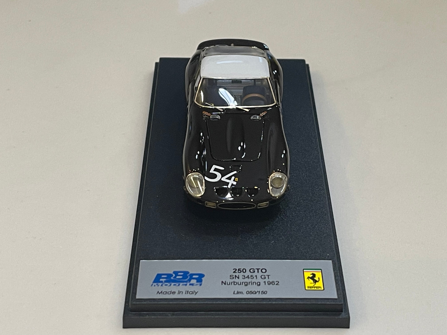 BBR 1/43 Ferrari 250 GTO 3541GT Nurburgring 1962 Brown/White BBRGTO07