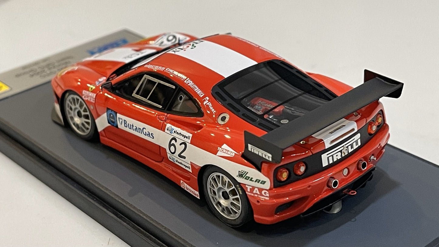 BBR 1/43 Ferrari 360 GTC GT Monza 2004 Red No. 62 PJM336