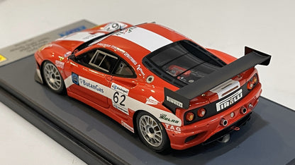 BBR 1/43 Ferrari 360 GTC GT Monza 2004 Red No. 62 PJM336