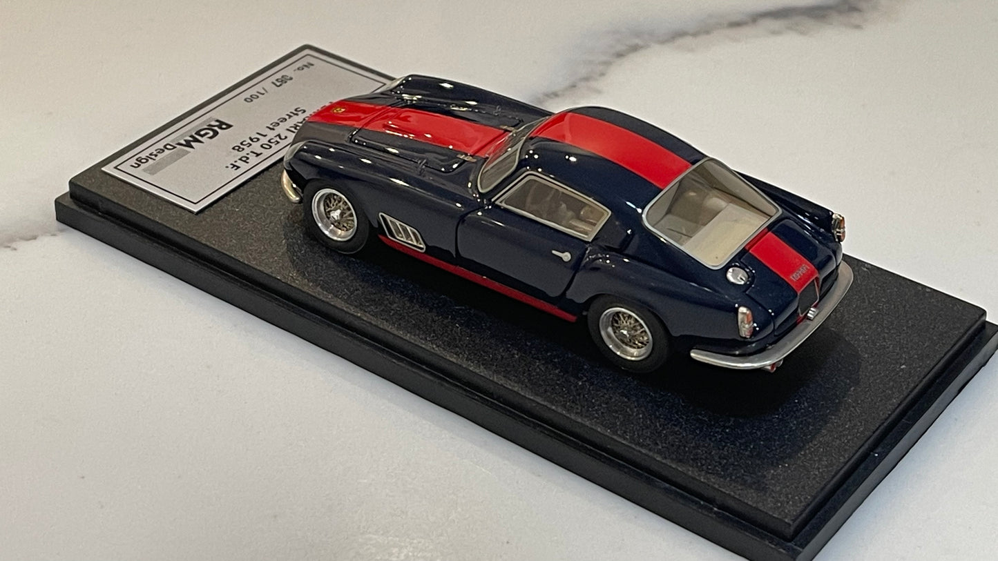 BBR 1/43 Ferrari 250 TDF Street 1958 Dark Blue/Red BBRRGM08B