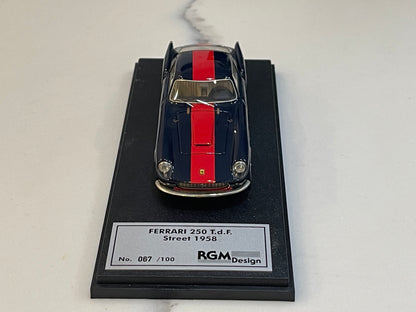 BBR 1/43 Ferrari 250 TDF Street 1958 Dark Blue/Red BBRRGM08B