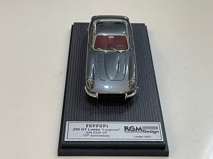 BBR 1/43 Ferrari 250 GT Lusso Long Nose 4335GT 1963 Dark Grey RGM15-2