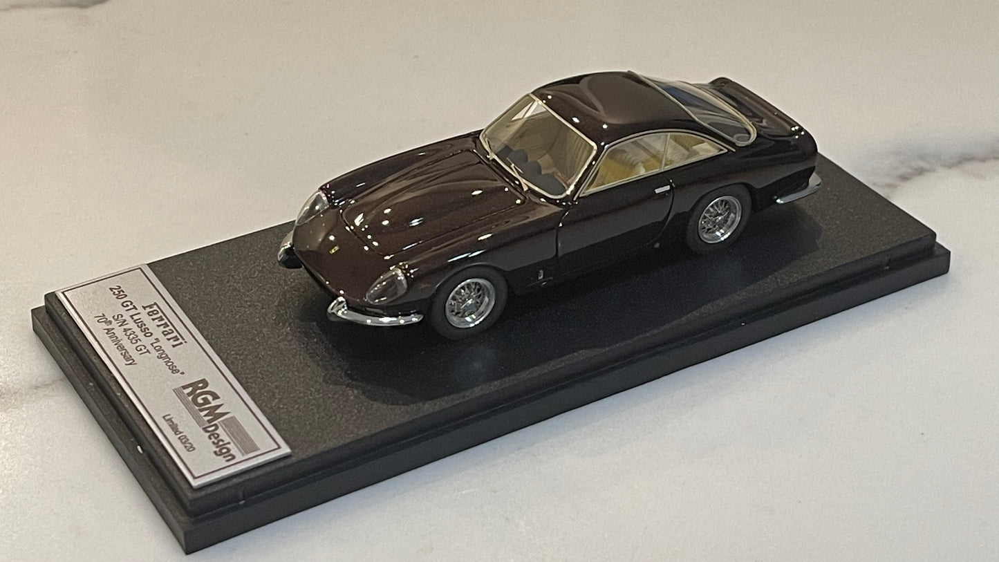 BBR 1/43 Ferrari 250 GT Lusso Long Nose 4335GT 1963 Met. Brown RGM15-5