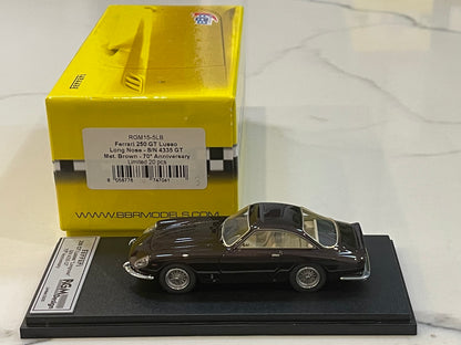BBR 1/43 Ferrari 250 GT Lusso Long Nose 4335GT 1963 Met. Brown RGM15-5