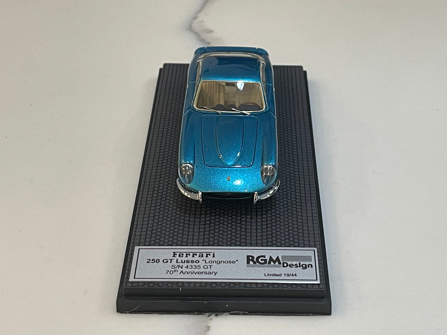 BBR 1/43 Ferrari 250 GT Lusso Long Nose 4335GT 1963 Met. Light Blue RGM15-8