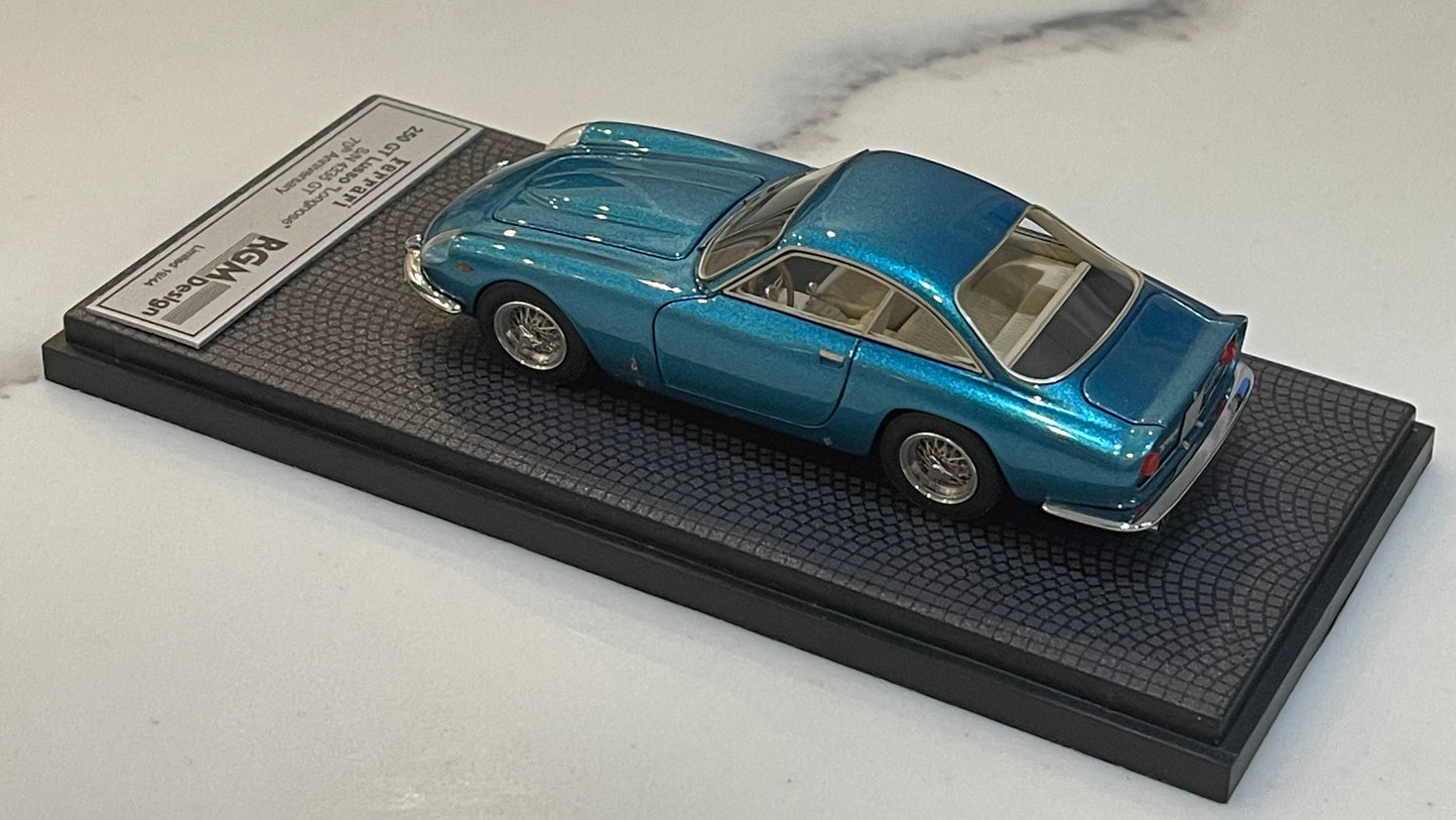 BBR 1/43 Ferrari 250 GT Lusso Long Nose 4335GT 1963 Met. Light Blue RGM15-8