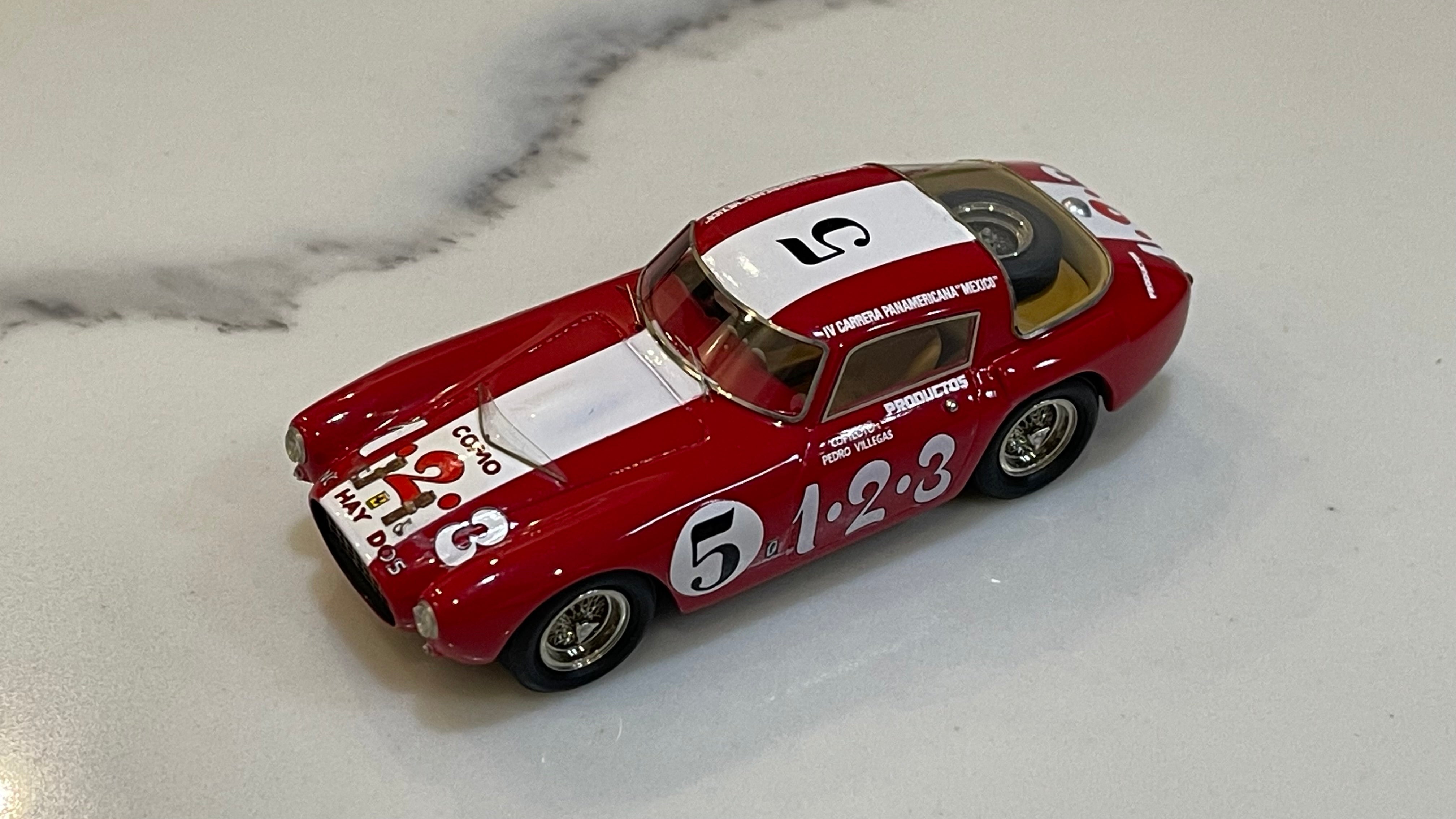 BBR 1/43 Ferrari 250 MM IV Carrera Panamericana 1953 Red/White No. 5 SM09B