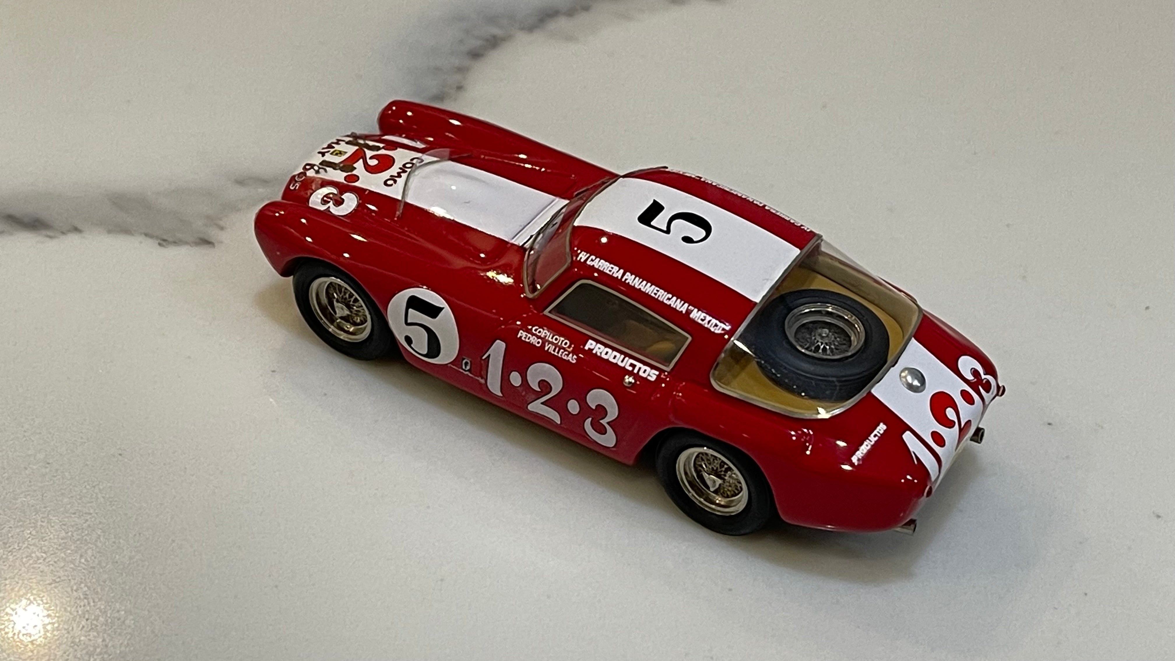 BBR 1/43 Ferrari 250 MM IV Carrera Panamericana 1953 Red/White No. 5 SM09B