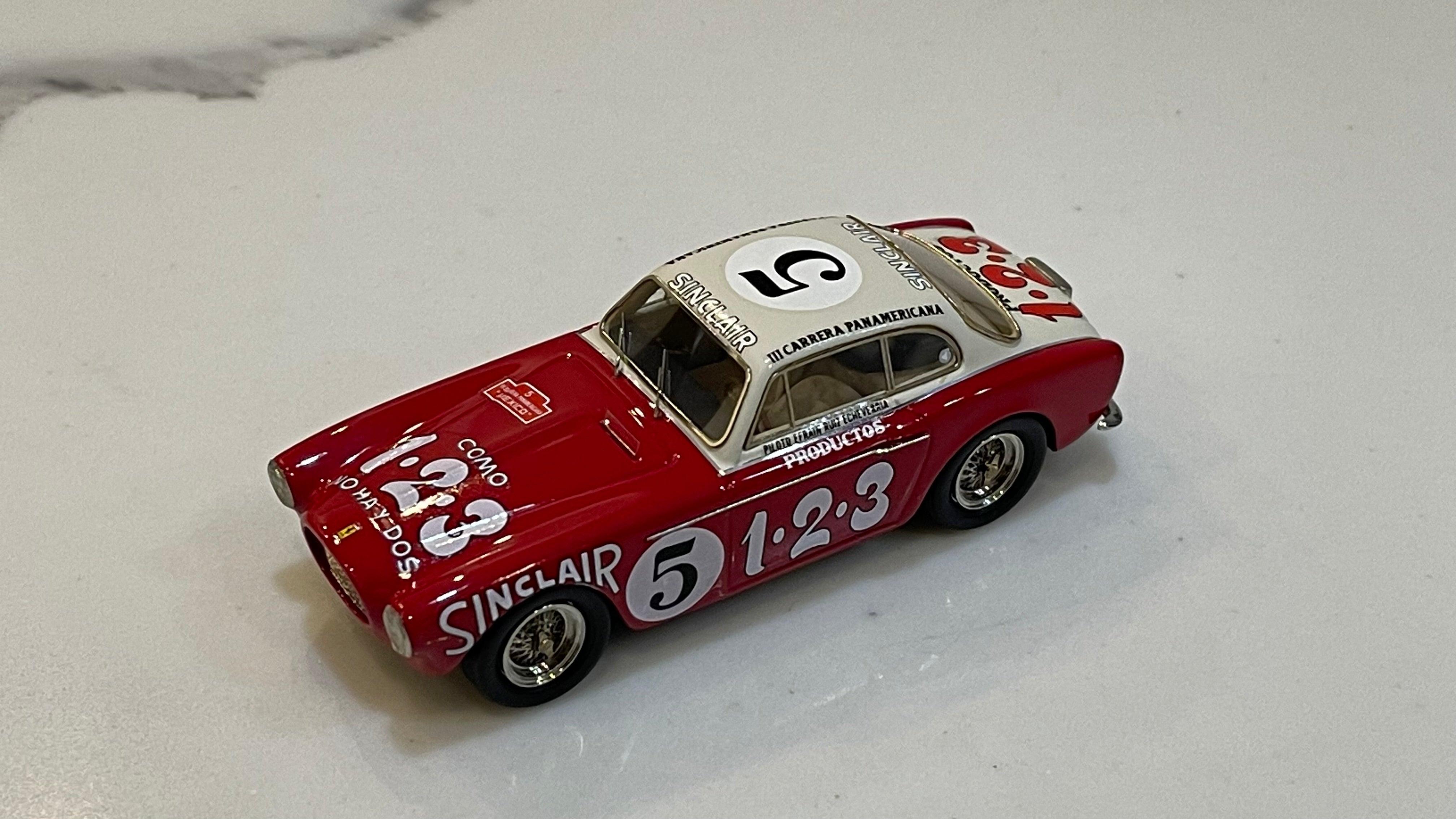 BBR 1/43 Ferrari 212 Inter Vignale II Carrera Panamericana 1952 Red/White No. 5 SM15B