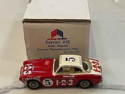 BBR 1/43 Ferrari 212 Inter Vignale III Carrera Panamericana 1952 Red/White No. 5 SM15B