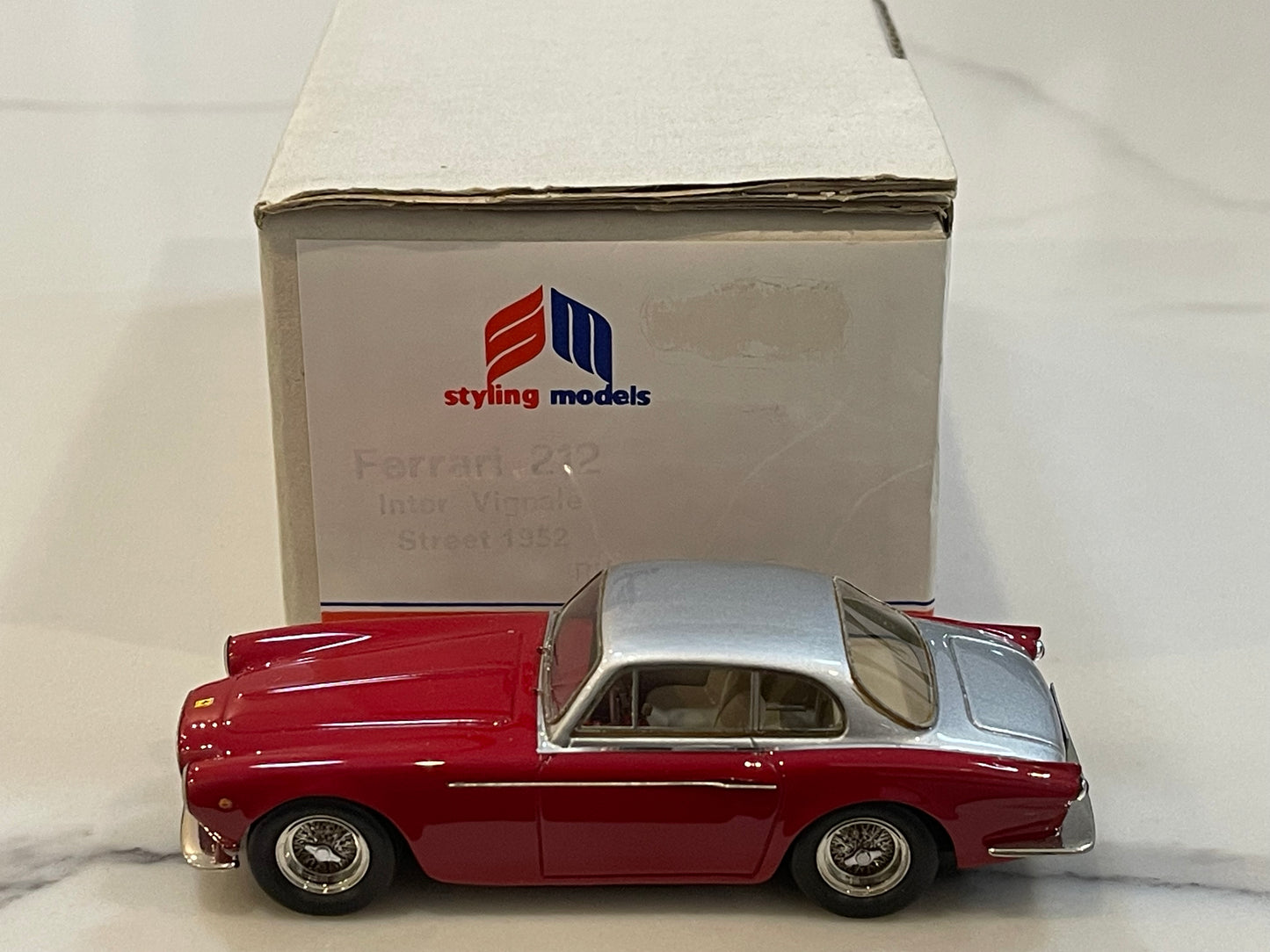 BBR 1/43 Ferrari 212 Inter Vignale 1952 Red/Silver SM15C