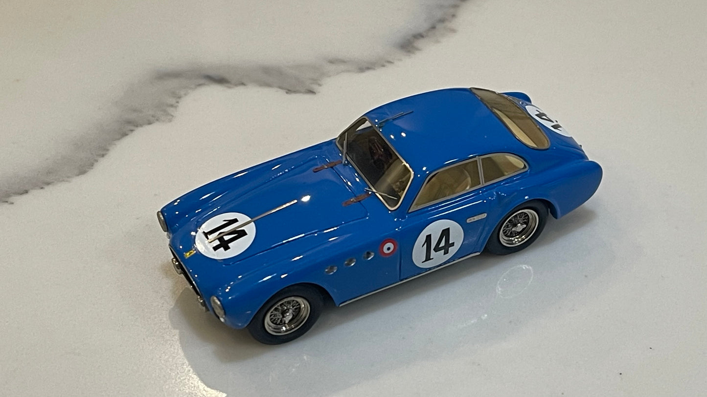 BBR 1/43 Ferrari 340 America Vignale RHD 24HR Le Mans 1952 Blue No. 14 SM16B