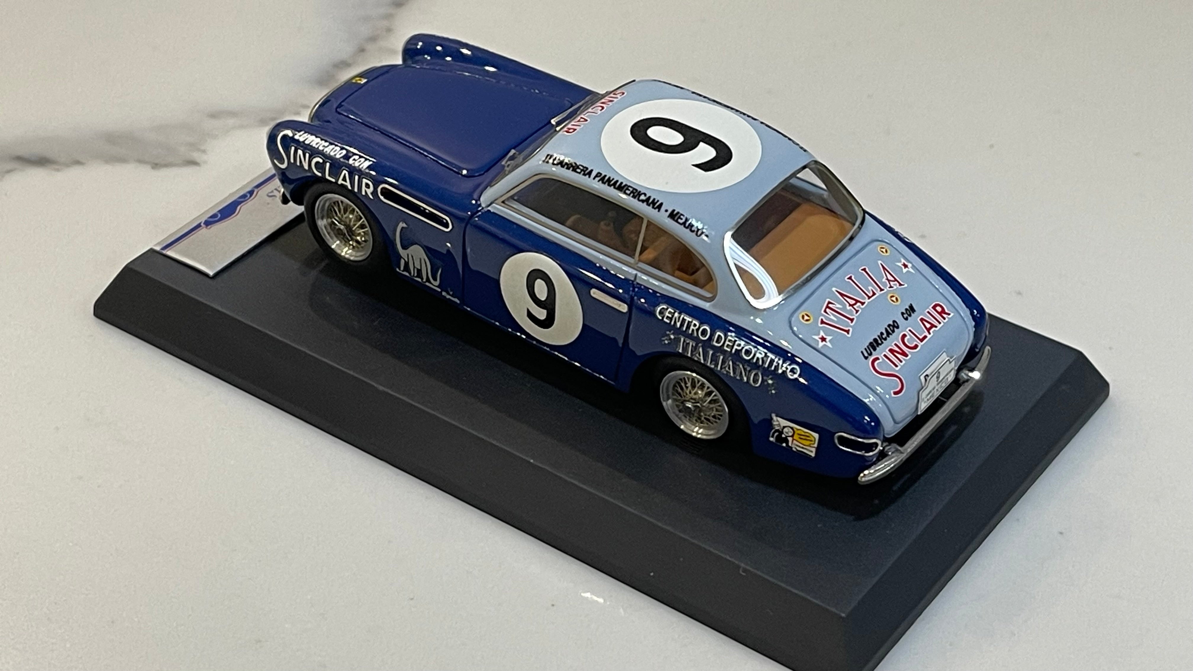 BBR 1/43 Ferrari 212 Inter II Carrera Panamericana 1952 Blue/Lt. Blue No. 9 SM28B