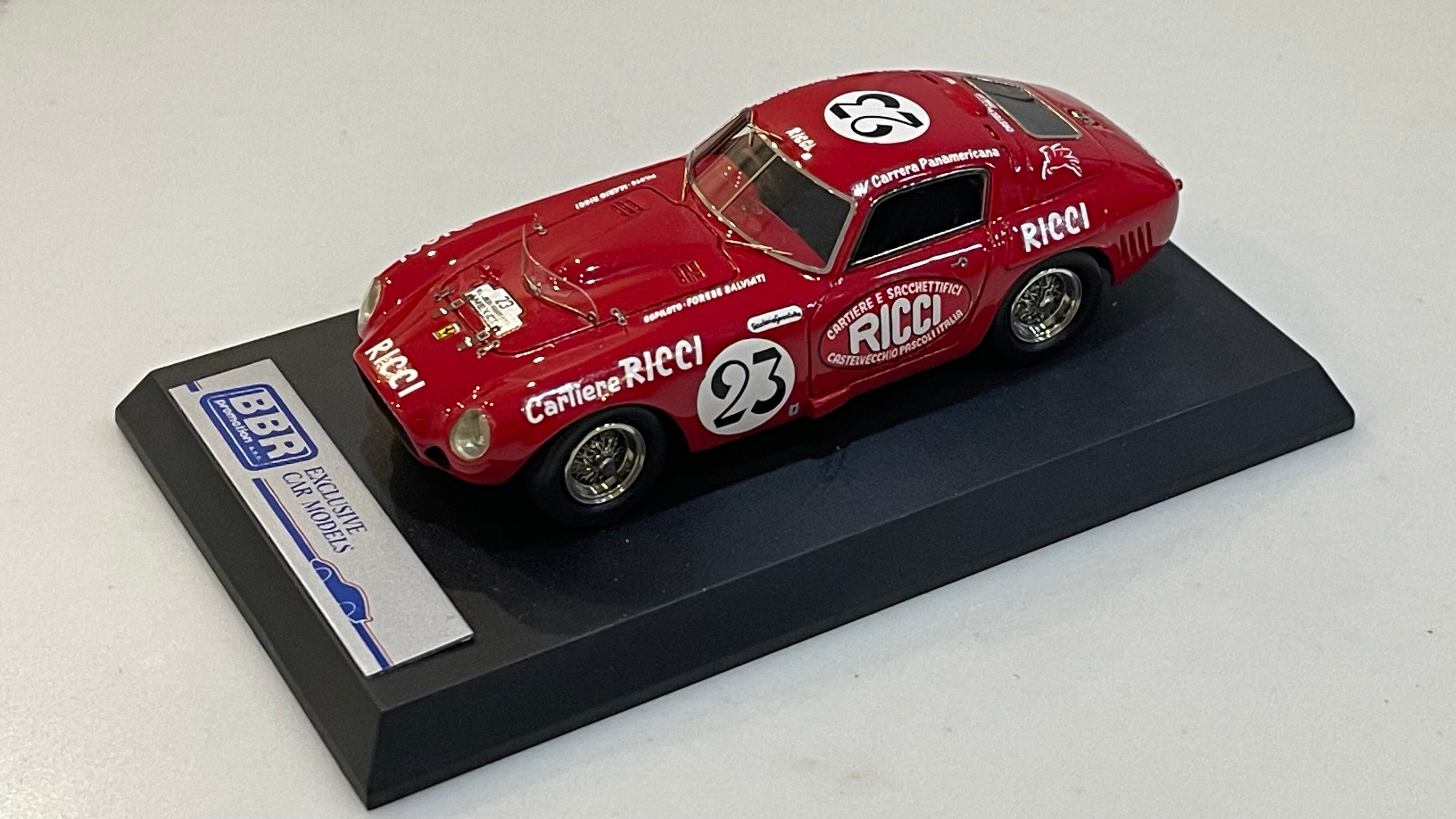 BBR 1/43 Ferrari 375 MM Carrera IV Panamericana 1953 Red No. 23 SM29B