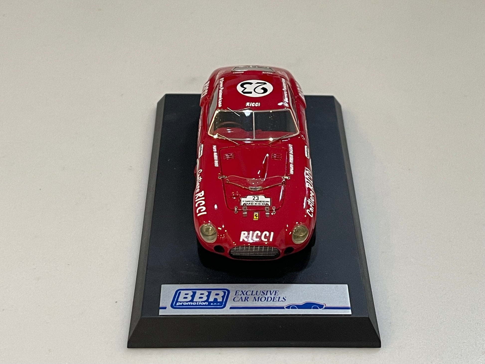 Miniature BBR Ferrari 250MM IV Carrera Panamericana 1953 1/43 Résine SM9