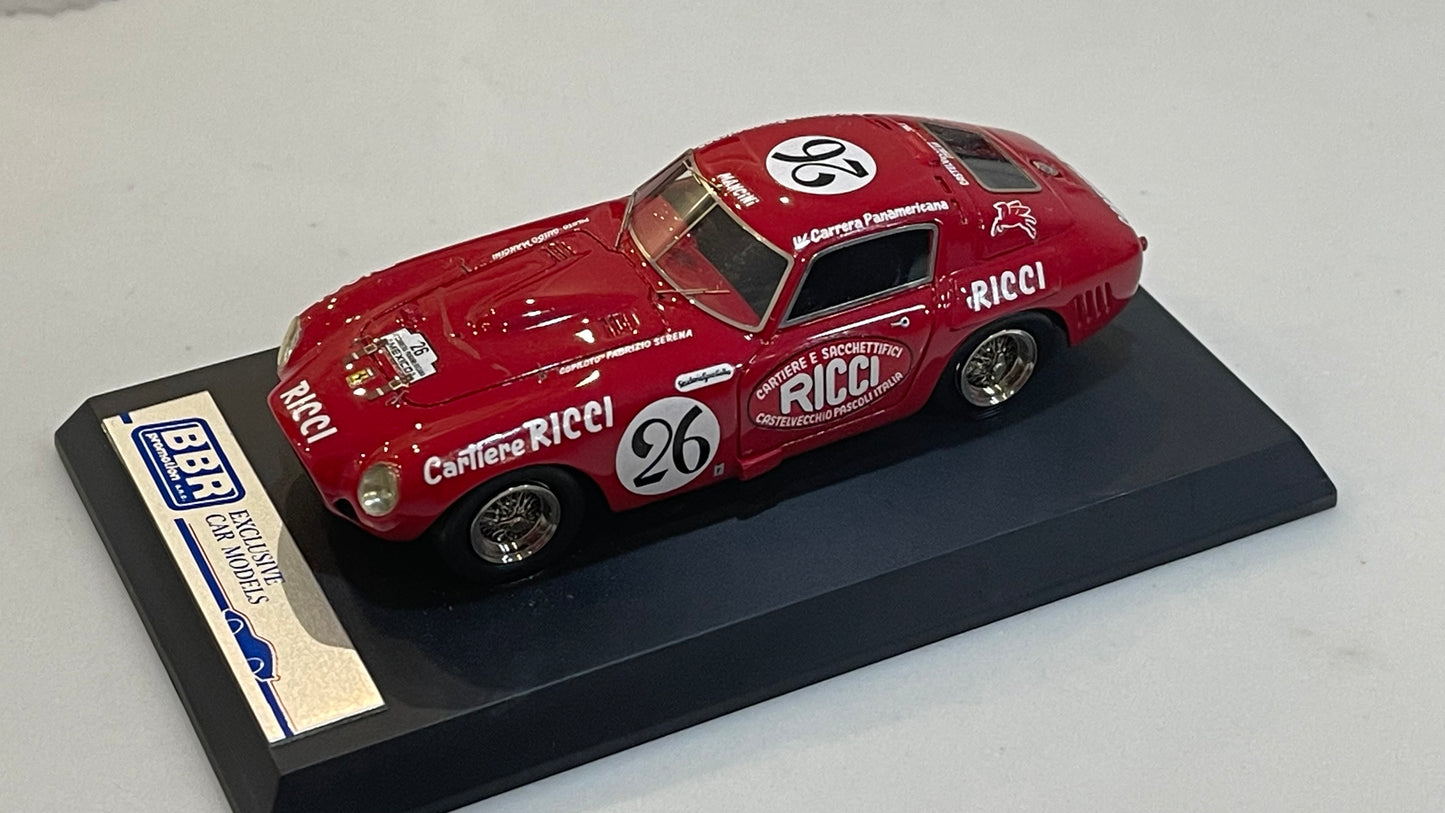 BBR 1/43 Ferrari 375 MM Carrera IV Panamericana 1955 Red No. 26 SM29C