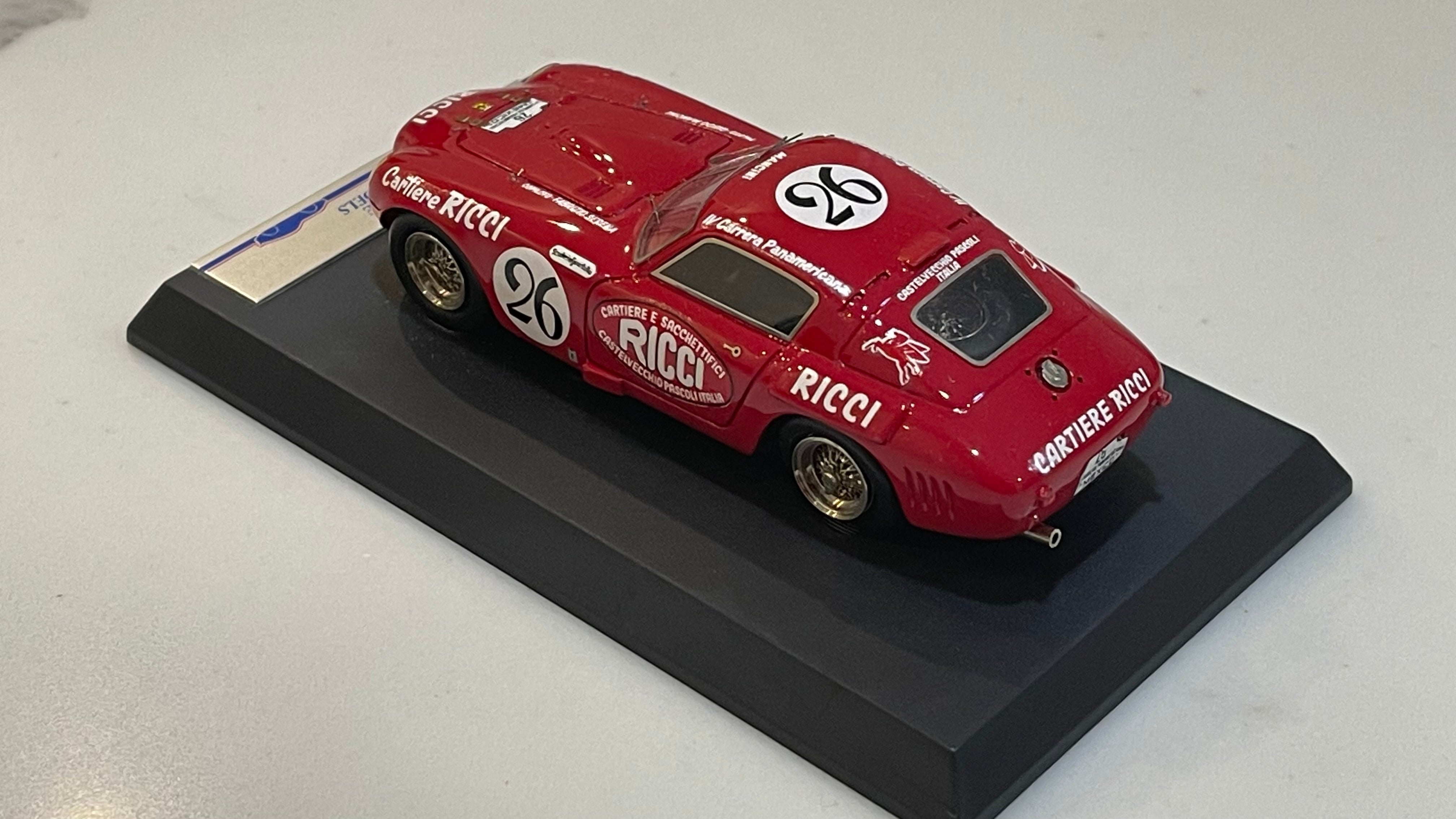 BBR 1/43 Ferrari 375 MM Carrera IV Panamericana 1955 Red No. 26 SM29C