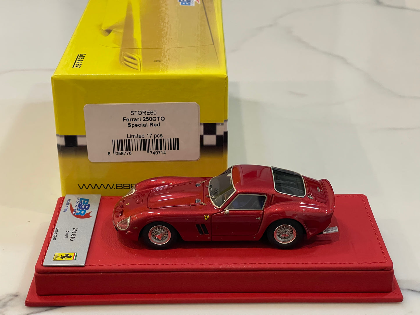 BBR 1/43 Ferrari 250 GTO 1962 Special Red BBRSTORE60