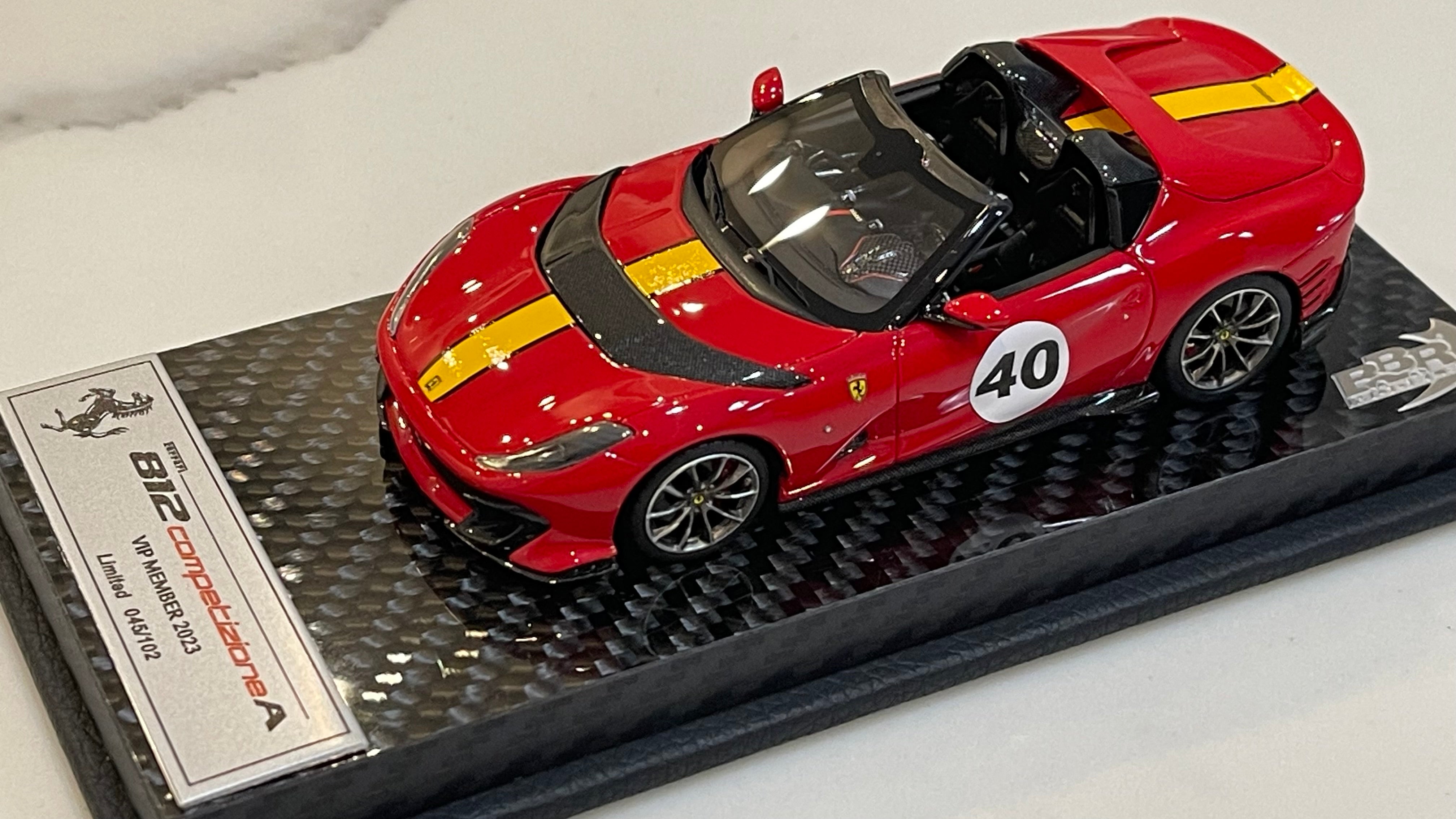 BBR 1/43 Ferrari 812 Competizione A 2023 Rossa Corsa BBRVIP2023