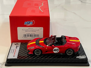 BBR 1/43 Ferrari 812 Competizione A 2023 Rossa Corsa BBRVIP2023