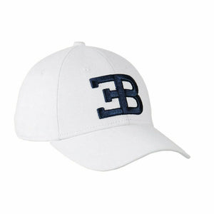 Bugatti Collection EB White Hat - Embroidered Blue Logo