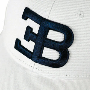 Bugatti Collection EB White Hat - Embroidered Blue Logo