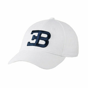 Bugatti Collection EB White Hat - Embroidered Blue Logo