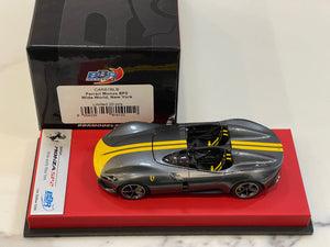 BBR 1/43 Ferrari Monza SP2 2019 Grey CAR61BLB