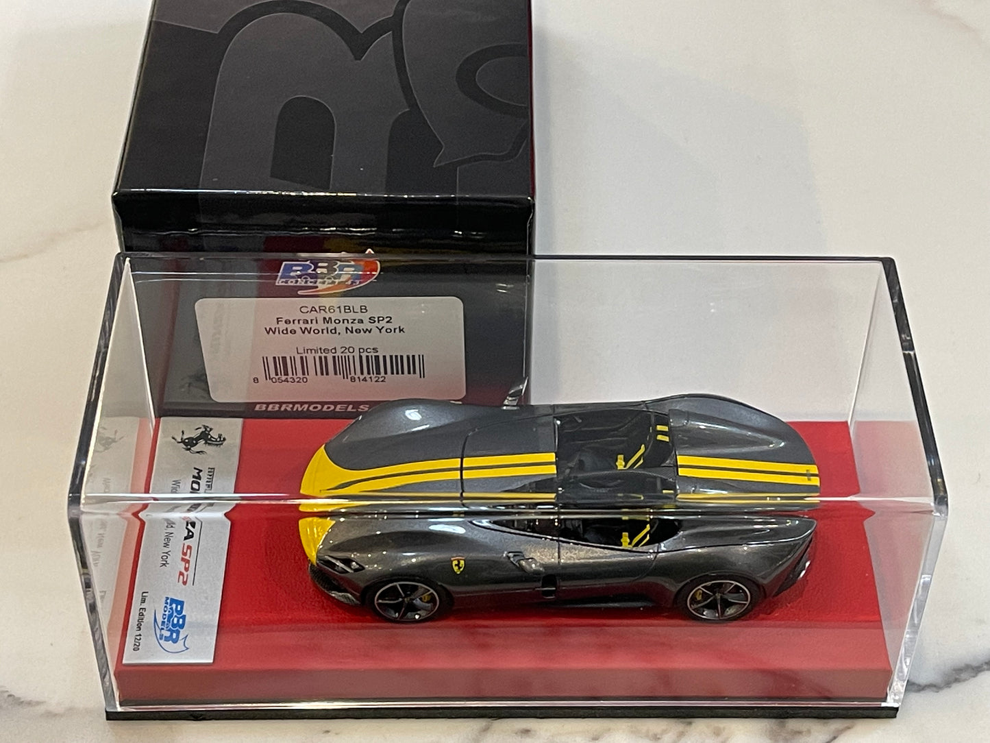 BBR 1/43 Ferrari Monza SP2 2019 Grey CAR61BLB